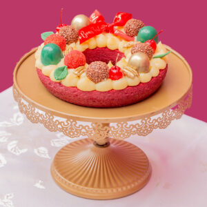 Bolo Guirlanda de Natal Red Velvet